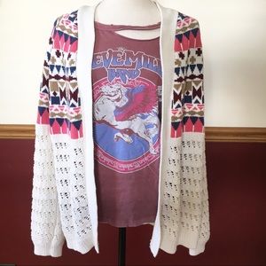 Flying Tomato Boho Cardigan L